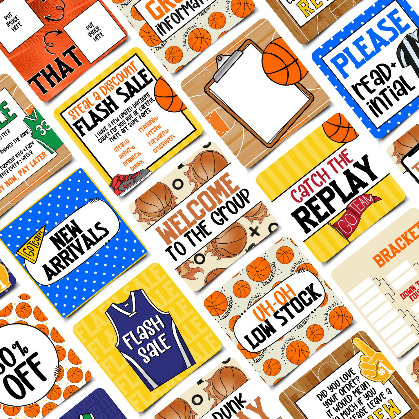 Ballin’ Out Business Engagement & Social Media Content Graphics Collection