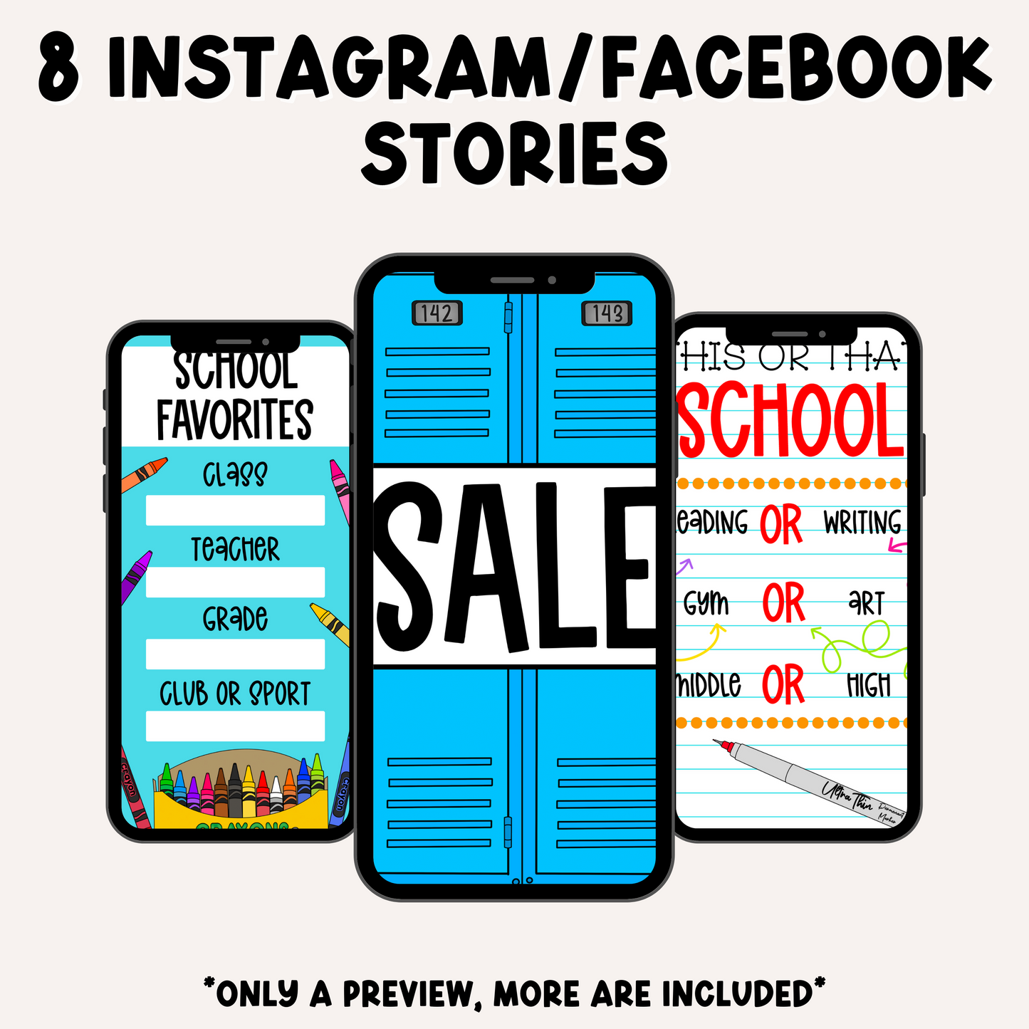 Back to School Business Engagement & Social Media Content Graphics Collection
