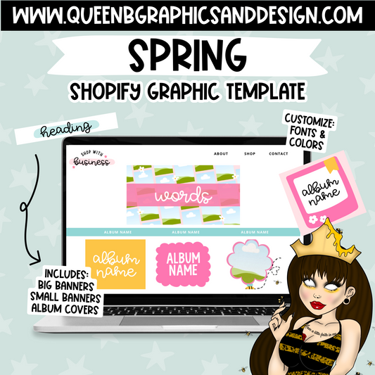 Spring Shopify Graphic Template