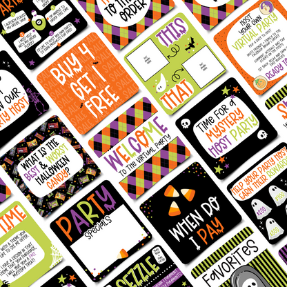 This is Halloween Mega Party Kit Graphics Collection