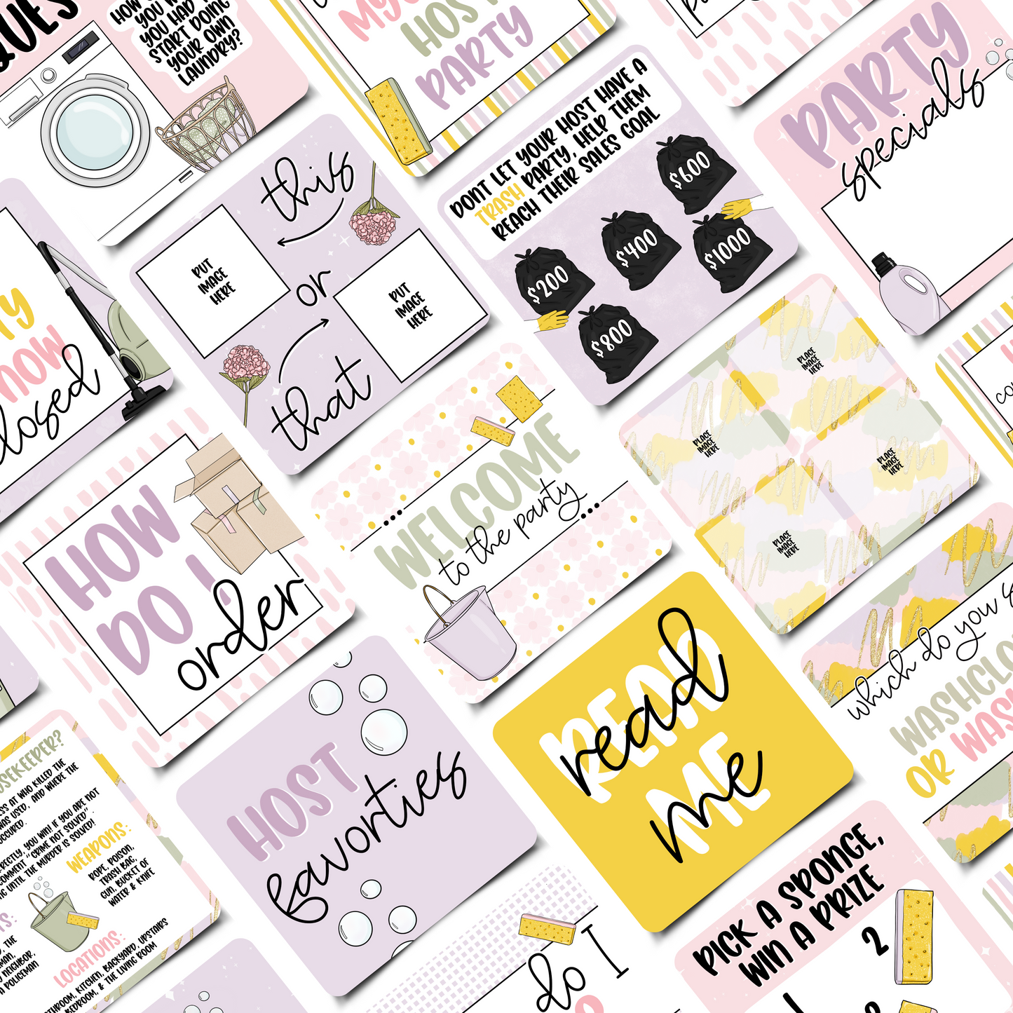 Spring Cleaning Mega Party Kit Graphics Collection
