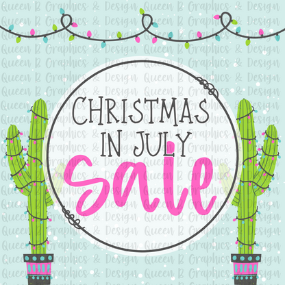 Christmas in July Business Engagement Graphics