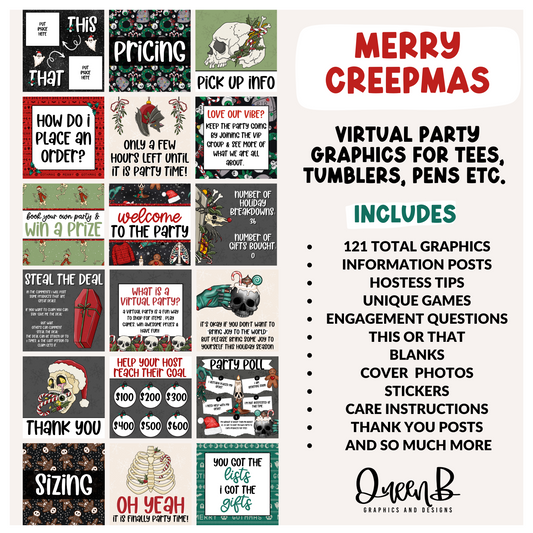 Merry Creepmas Party & Basic Party Graphics Collection