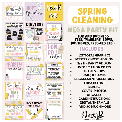 Spring Cleaning Mega Party Kit Graphics Collection