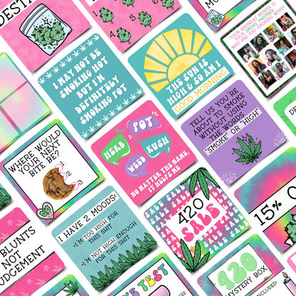 420 Mini Business Engagement & Social Media Content Graphics Collection