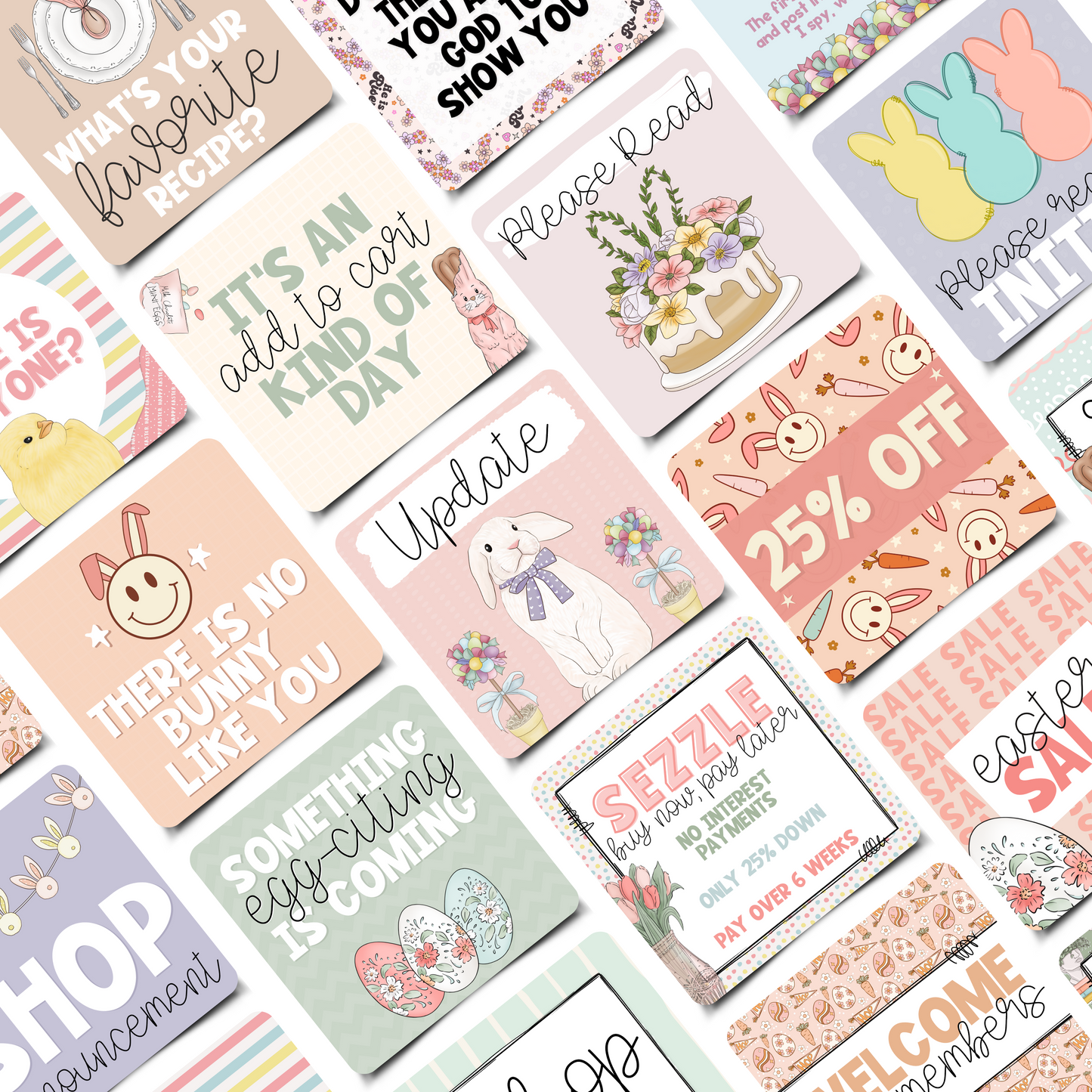 Easter Business Engagement & Social Media Content Graphics Collection
