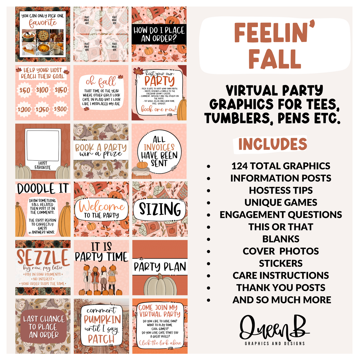 Feelin’ Fall Tee Party & Basic Party Graphics Collection