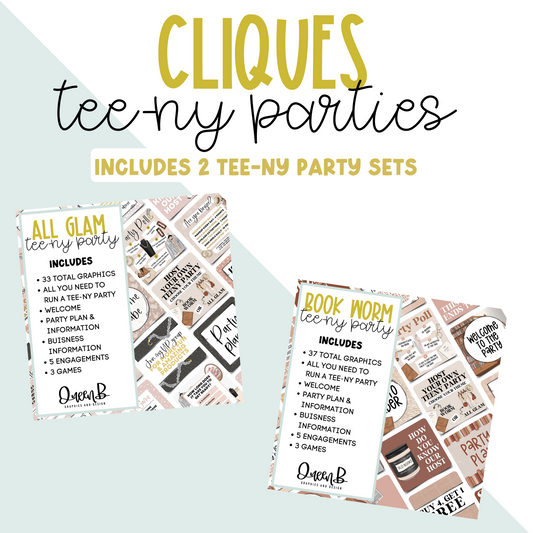 Cliques Tee-ny Party Set Graphics Collection