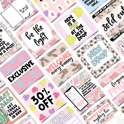 Easter Vibes Business Engagement & Social Media Content Graphics Collection