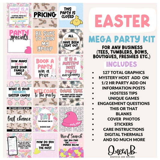 Easter Mega Party Kit Graphics Collection