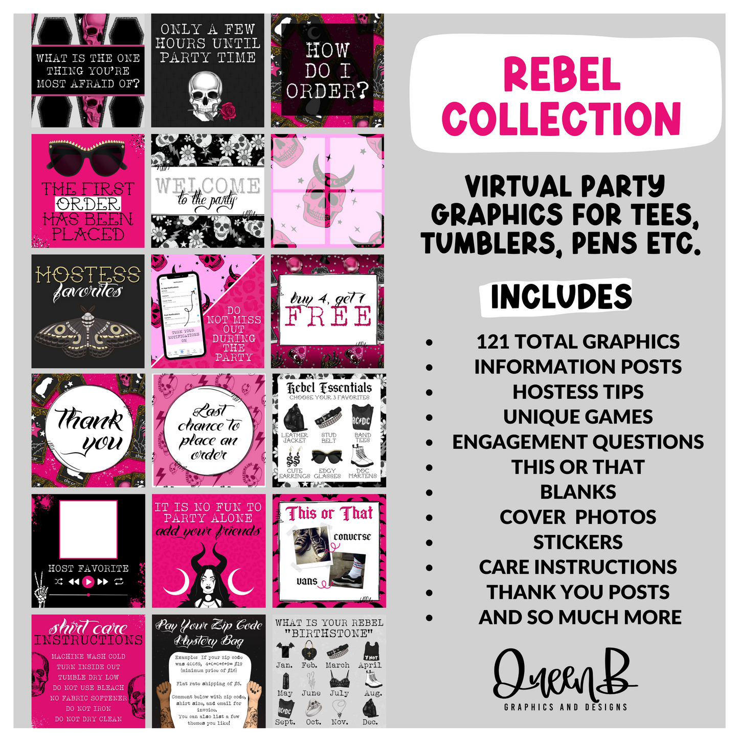 Rebel Tee Party & Basic Party Graphics Collection