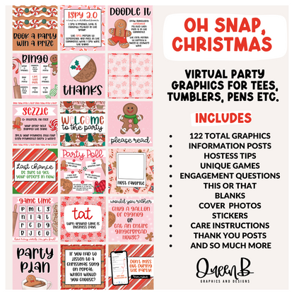 Oh snap, Christmas Tee Party & Basic Party Graphics Collection