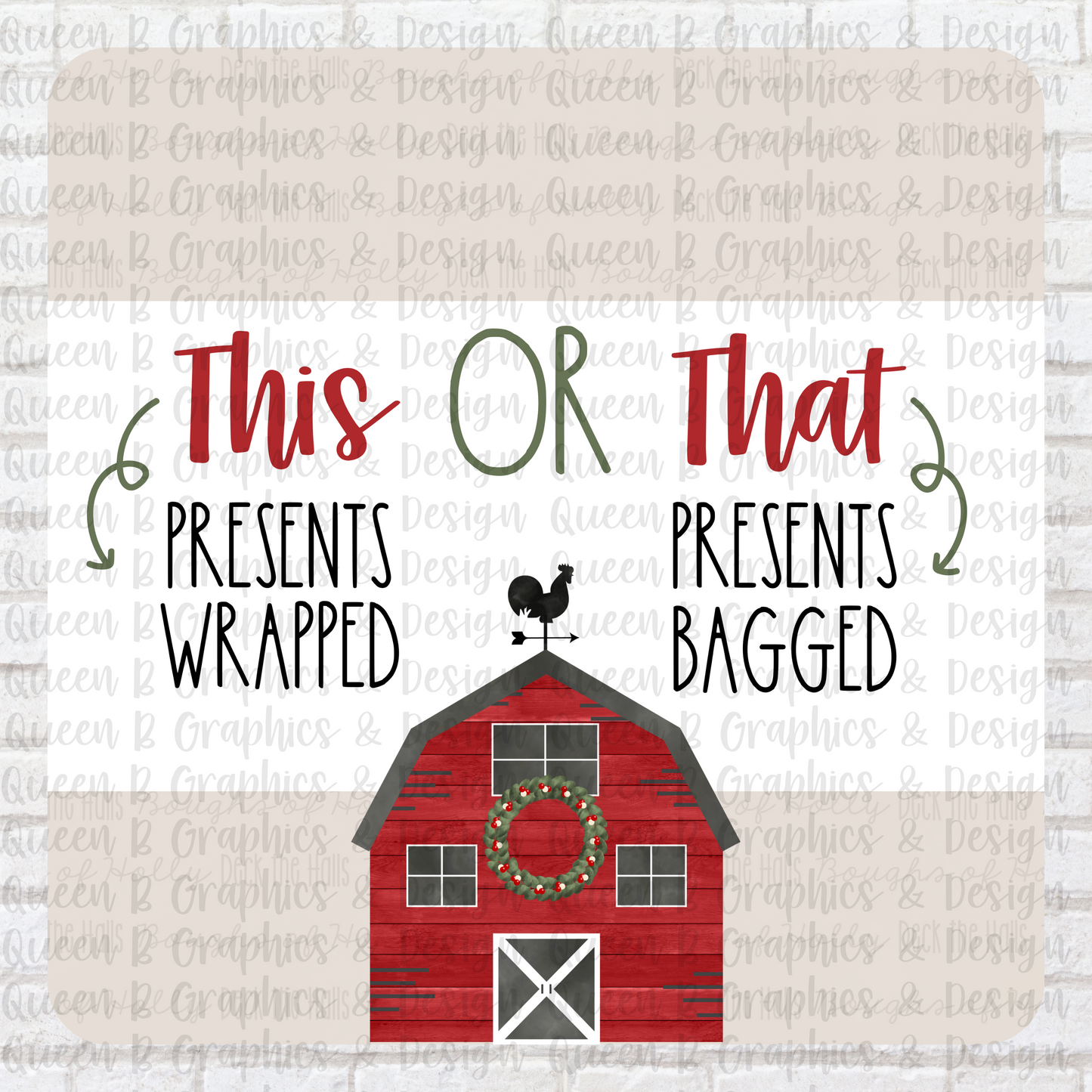 Farmhouse Christmas Engagement Graphics